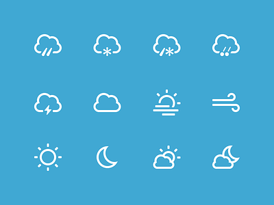 Weather Icons free freebie glyphs icon icons set