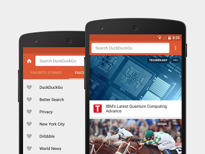 Redesigned Android App android app lollipop material design mobile redesign ui