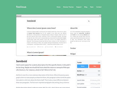 Foolious clean flat foolious project shop templates themes tumblr website wordpress