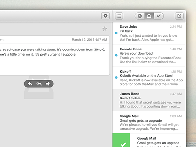 Dear Mailbox app concept idea interface mac mail mailbox practice sidebar
