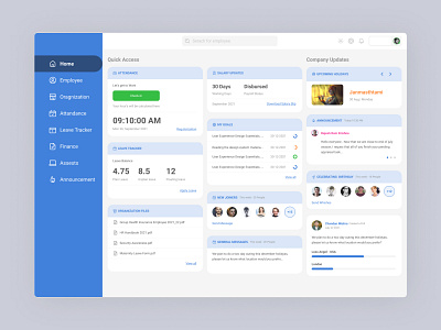 HR Dashboard | Web App by Akash Bondge on Dribbble