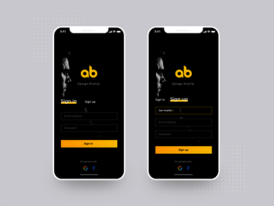 Sign up/ sign Page app black branding clean dailyui design firstshot hellodribbble icon illustration logo minimal minimal logo signin signup ui ux vector wordmark