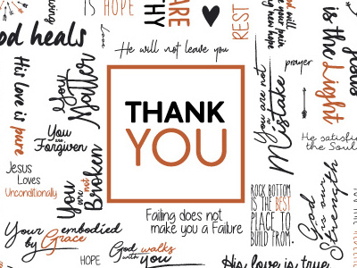 Thank You Card print project