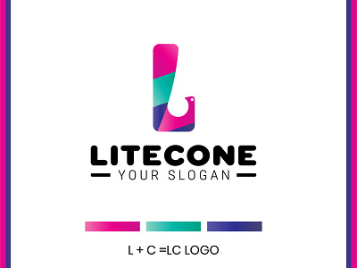 LC Letter Logo Design.