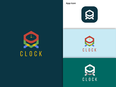 Clock Minimalist Logo Design