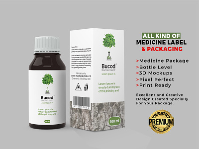 Medicine Package And Bottle Label Design