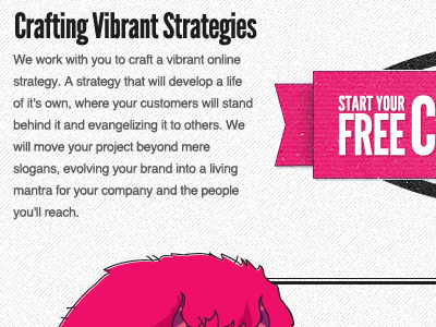 Solid Giant V3 Homepage Content league gothic pink texture typography