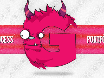 Solid Giant v3 Header Graphic banner monster noise pink texture