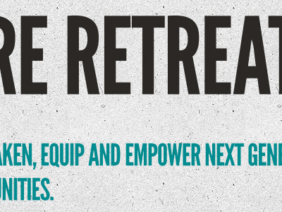 RESTORE RETREAT - for Help Heal Haiti color haiti retreat texture typography