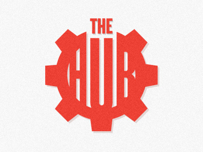 theHUB branding illustration logo mark texture
