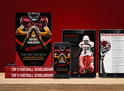 Football Scholarship book cover book cover design book layout ebooks
