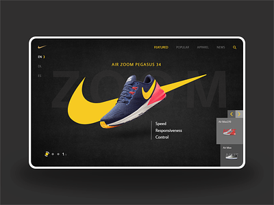 Nike - E-commerce Web Design app designers branding clean colors design ecommerce landing page landingpage ui ux web design