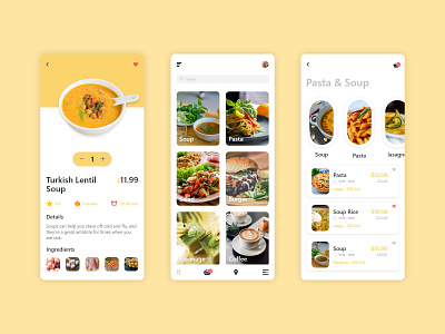Food App Concept app designers clean colors delivery app design drink ecommerce food app inspiration menu design mobile app uiux