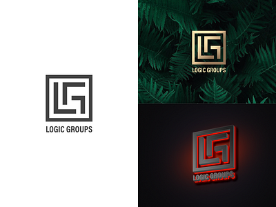 Logic Groups logo branding clean color concept emblem icon design ideas identity logo logodesign mark monogram typography