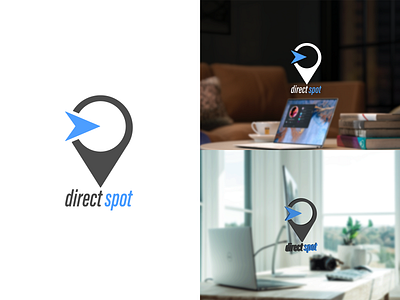Direct Spot - logo design branding clean colors concept delivery design designer emblem ideas logo mark monogram