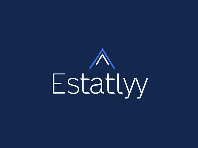 Estatlyy / logo design / Georg Gritsai / gggvisuals blue blue and white brand design graphic design graphic design brand interior design logo logo creation real estate