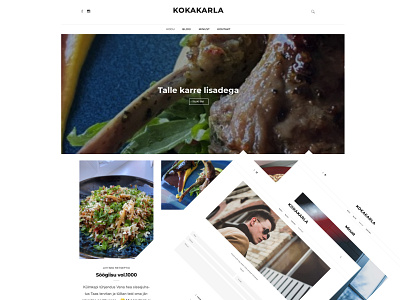 Blog Design, kokakarla / Web Design / Georg Gritsai, gggvisuals