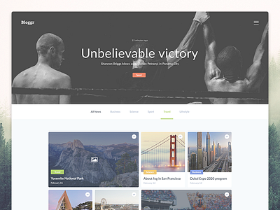 Simple Blog Theme Concept