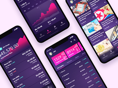 Cryptocurrency portfolio app