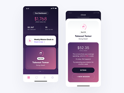 Finance Control App analysis application assistant cards clean dashboard finance finance app ios managers mobile mobile app design money navigation savings spendings swipe task trending wallet