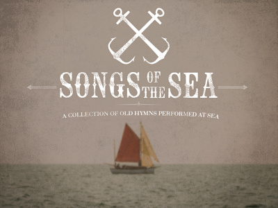 Songs of the Sea Promo advertising branding design font layout poster promotional type