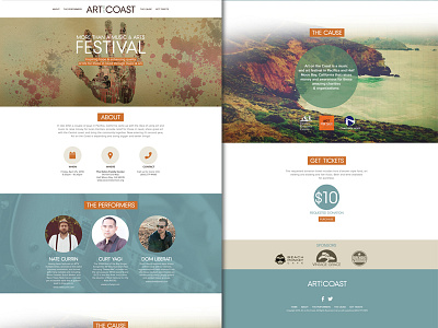 Landing Page User Interface