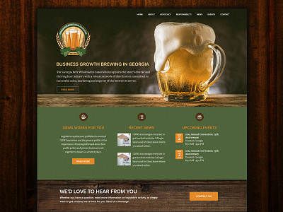 Homepage Design & Layout beer home landing ui user interface ux vertical web web design website