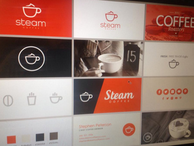 STEAM Coffee Branding Exploration