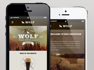 Wolf Mountain Mobile app app design beer browse explore ios ios app mobile mobile ui responsive ui user interface