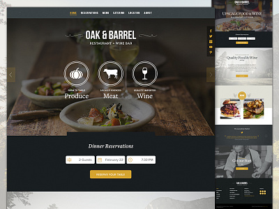 Restaurant Website Concept