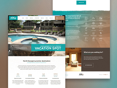 Vacation Rental Website booking home icons layout rental responsive ui ux vacation web design website