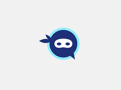 Ninja Number Branding brand branding chat icon logo logomark ninja phone symbol talkbox