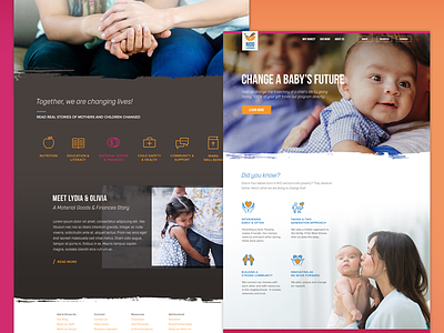 El Nido Website Redesign babies charity el nido homepage immigrants nonprofit religious ui ux web website