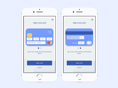 Credit card form - iOS - DailyUI