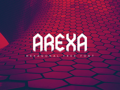 AREXA - Hexagonal Font