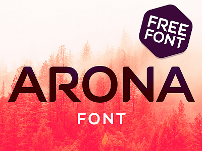 ARONA FREE FONT bold font free rounded sans serif serif type typeface typo typography