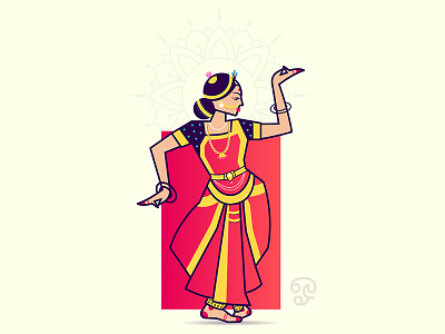 Bharatanatyam ai bharatanatyam dance dancer illustration india jewelry saree style tradition