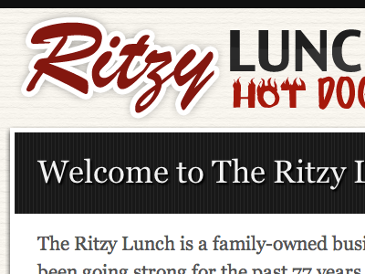 Ritzy Lunch Logo/Header