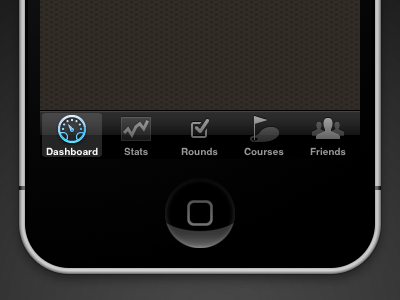 Golf Trac: iPhone Tab Bar