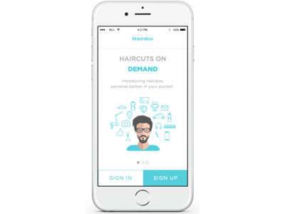 Hairdoo | UI/UX app design mobile product design sketch sketch app tech ui ux