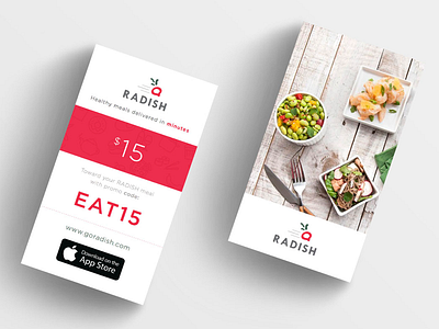 Radish Promo Card design product design promo card startup strategy tech ui ux vertical card