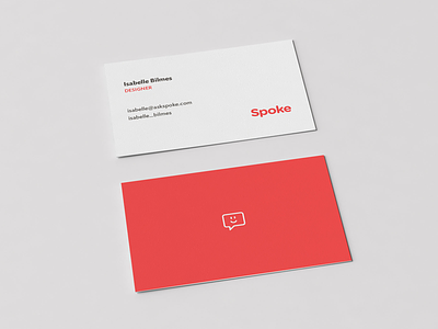 Spoke business cards 😬 askspoke business cards design spoke startup tech