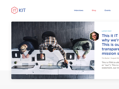 IT Kit website rebrand branding it kit rebrand startup tech website design