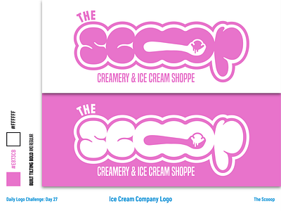 The Scooop - Creamery & Ice Cream Shoppe Logo and Branding