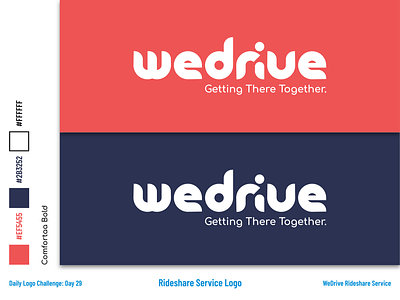 WeDrive - Rideshare Service Logo and Branding