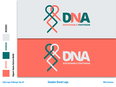 DNA - Footwear Logo and Branding branding dailylogochallenge design flat icon illustration illustrator logo typography vector