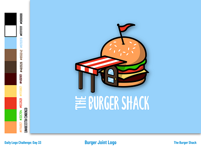 The Burger Shack - Burger Joint Logo and Branding branding burger burgers dailylogochallenge design illustration illustrator isometric isometric design isometry logo typography vector