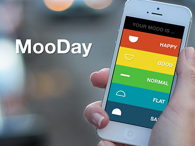 MooDay clean elegant ios mood mooday project simple touch