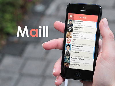 Maill - Client mail concept avatar clean client interface mail simple