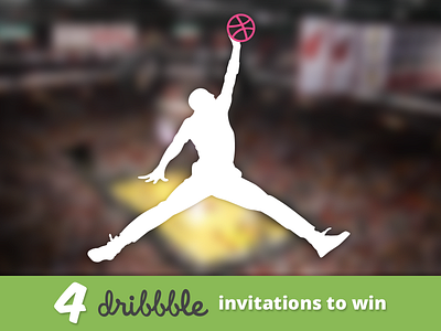 4 Dribbble invitations to win contest draft dribbble invitations invites